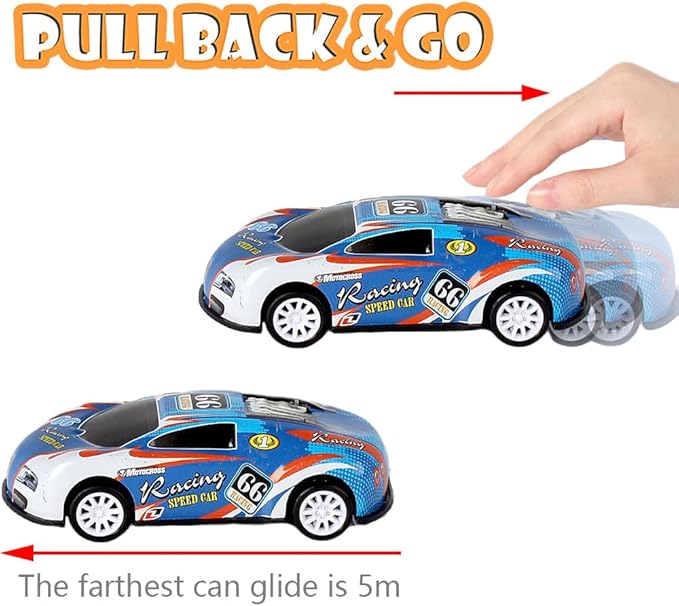 Speedy Panther 36 Pack Pull Back Toy Cars Bulk, Mini Race Car Party Favors for Kids, Goodie Bag Fillers for Boys and Girls, Prizes for Carnival Games Classrooms Rewards
