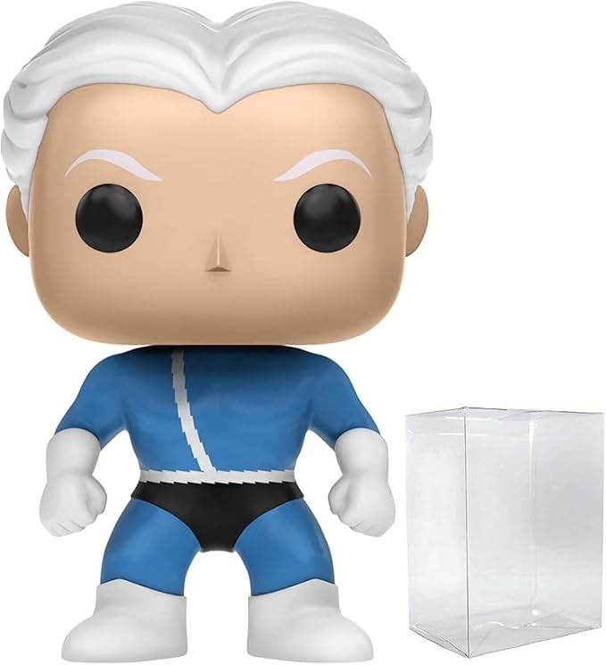 Funko Pop! Marvel: X-Men - Quicksilver Vinyl Figure (Bundled with Compatible Box Protector Case) Multicolor 3.75 Inches