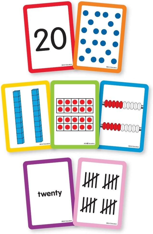 EAI Education Counting 0 to 20 Flash Cards
