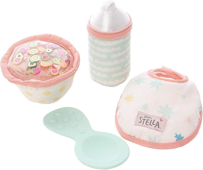 Love, Stella Baby Doll Pretend Feeding Set by Manhattan Toy