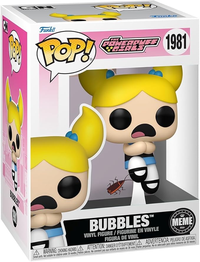 Funko Pop! Animation: Meme - Bubbles - The Powerpuff Girls - Collectable Vinyl Figure - Gift Idea - Official Merchandise - Toys for Kids & Adults - Cartoon Fans - Model Figure for Collectors