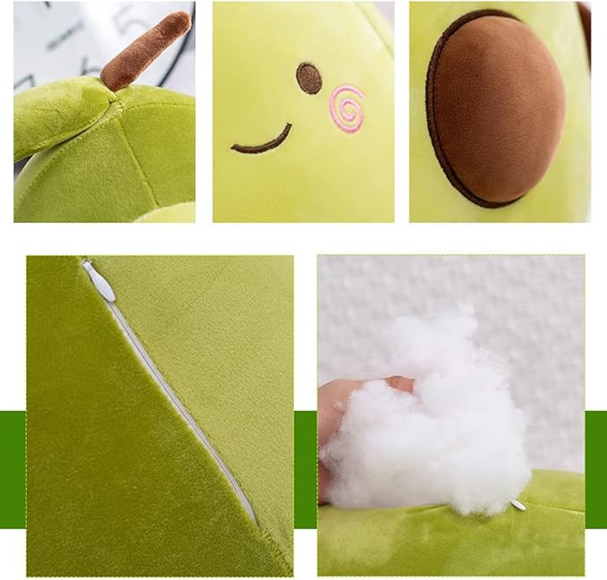 MMTTAO Long Avocado Stuffed Animal 22 Inch Avocado Plush Toy Cute Stuffies Kawaii Food Fruit Plushies Pillow Cuddle Plushie Hugging Plush Pillow Gifts for Kids Boys Girls Home Bedroom Decor, 22Inches