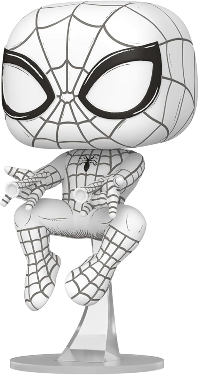 Funko Pop! Marvel: Marvel Sketched - Spider-Man - Collectable Vinyl Figure - Gift Idea - Official Merchandise - Toys for Kids & Adults - Comic Fans - Model Figure for Collectors and Display