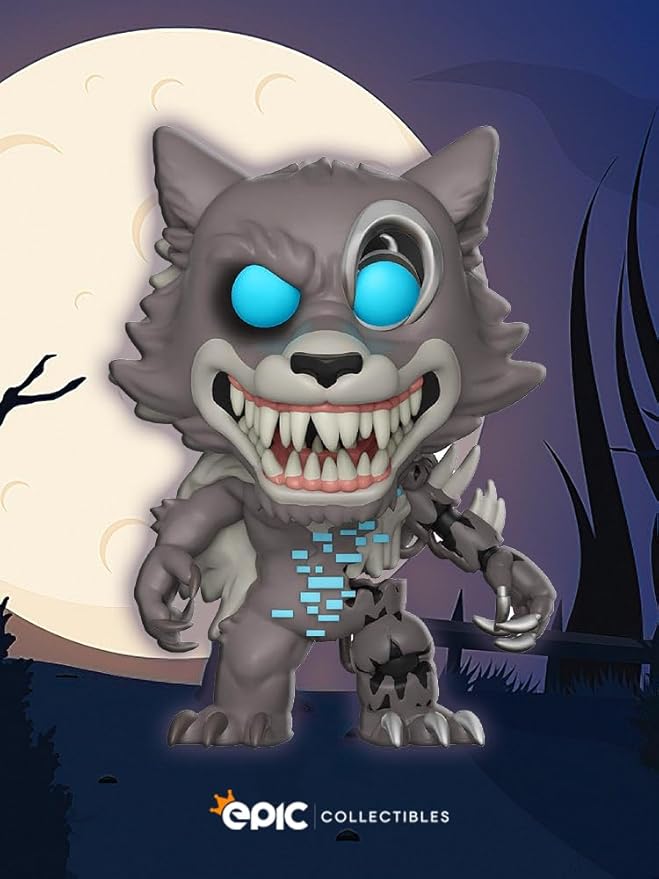 Pop Five Nights at Freddy's (FNAF) - Twisted Wolf Vinyl Figure Bundle with Compatible Funko Box Protector