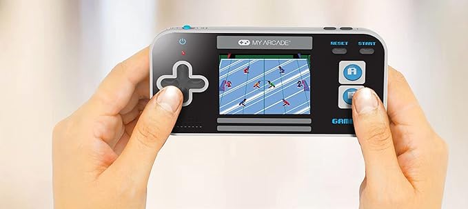 My Arcade Gamer V Classic-Blue: Portable Gaming Console with 220 Games, 2.5" Color Display, Pocket Size (DGUN-3919)