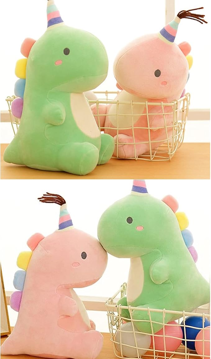 Stuffed Animal Plush Toys, Cute Dinosaur Toy, Soft Dino Plushies for Kids Plush Doll Gifts for Boys Girls (Blue, 19.7 Inch)