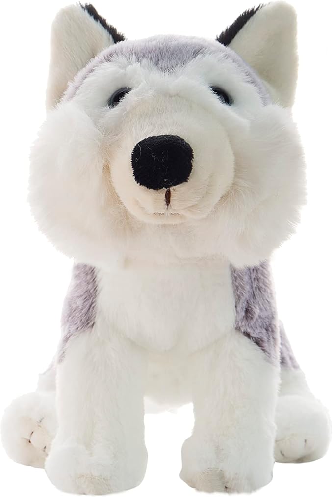 DILLY DUDU Husky Puppy Dog Stuffed Animal Plush Toy 10-Inch
