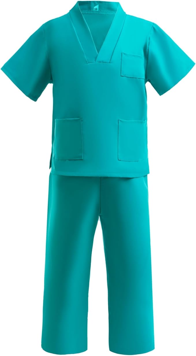 BanKids Doctor Costume for Kids Career Day Pretend Playset Doctor Role Play Stethoscope Lab Coat Kids Halloween Costume