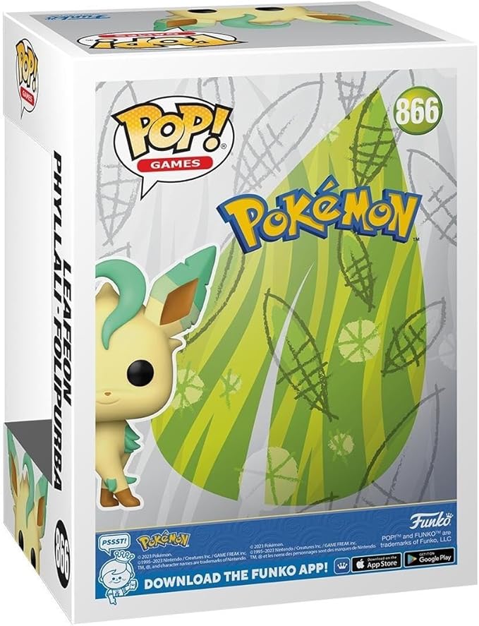 Funko Pop! Games: Pokemon - Leafeon - Collectible Vinyl Figure - Gift Idea - Official Merchandise - Toys for Children and Adults - Video Games Fans - Doll for Collectors and Exhibition