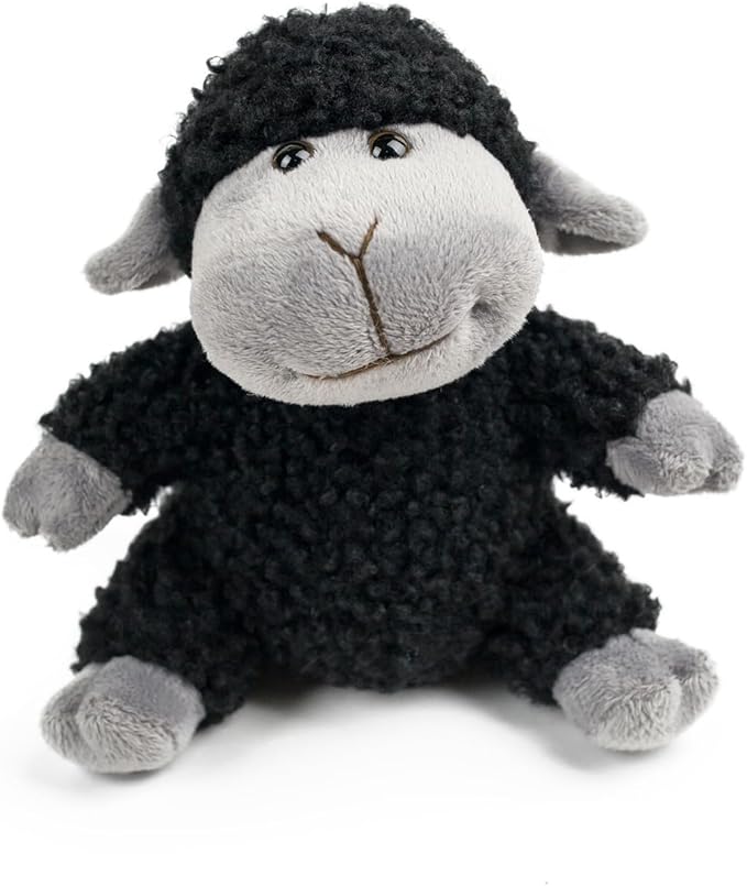 Soft Cute Black Lamb Plush Toy, Children's Sheep Plush Toys, Gifts Sitting Position 6.5inch