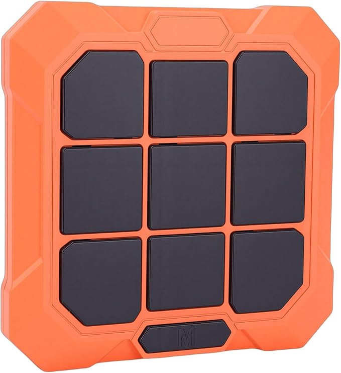 Handheld Toe Game, 6 in 1 Electronic Rechargeable Kids Game, Silent Mode with Multiple Modes, Ideal for 6 12 Years Old Boys, Girls & Adults (Orange)