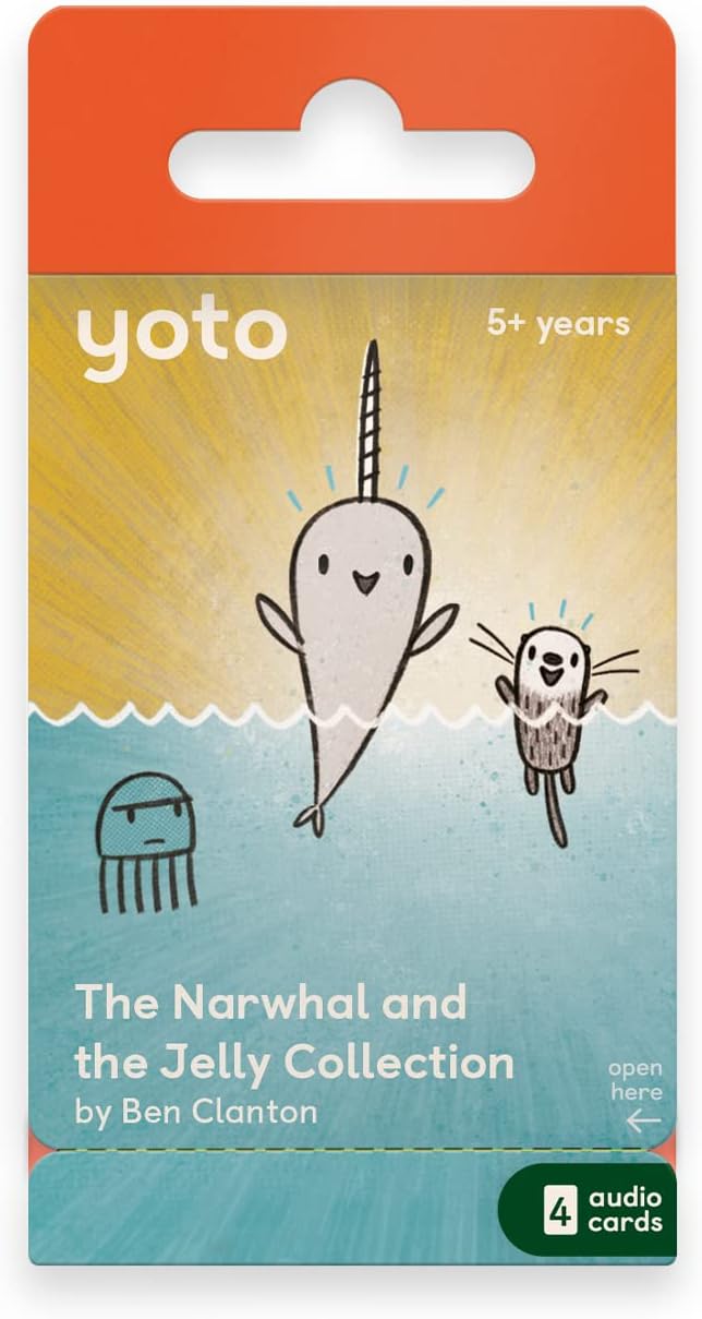 YOTO - The Narwhal & Jelly Collection by Ben Clanton – 8 Kids Audio Cards for Use with Player & Mini All-in-1 Audio Device, Screen-Free Listening with Fun Playtime Bedtime & Travel Stories, Ages 5+