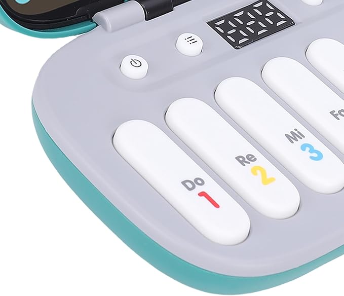 Focket Music Rhythm Game Machine, 6 Levels Electronic Reaction Button Game Machine with Music and Light for Kids 3 to 16 Years (Green)