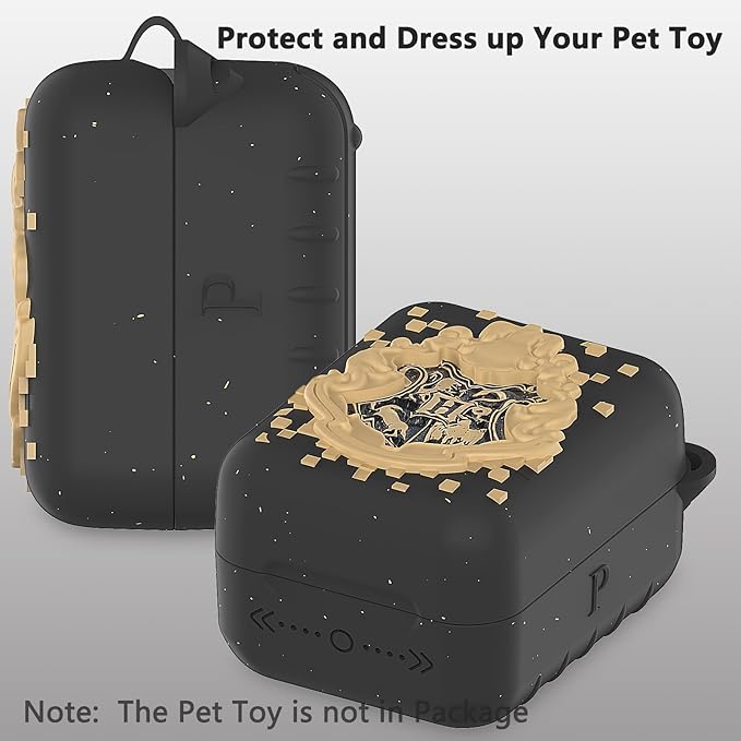 JCHPINE Silicone Cover Case for Bitzee Harry Potter Interactive Digital Pet, Protective Cover for Harry Potter Bitzee Pets Accessories (Black)