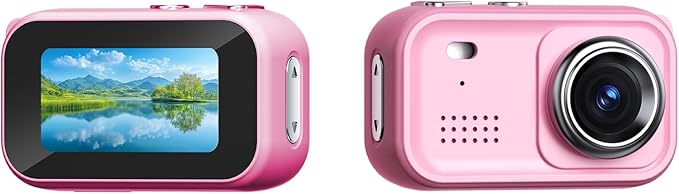 Kids Camera, 1080P HD Digital Camera for Boys and Girls, Birthday Toy, for Kids Age 3 4 5 6 7 8 9 10 with 4GB SD Card, Pictures & Videos Recording (Pink)