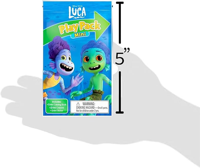 Disney Luca Mini Party Favors Set for Kids - Bundle with 24 Mini Luca Grab n Go Play Packs with Coloring Pages, Stickers and More (Luca Birthday Party Supplies)