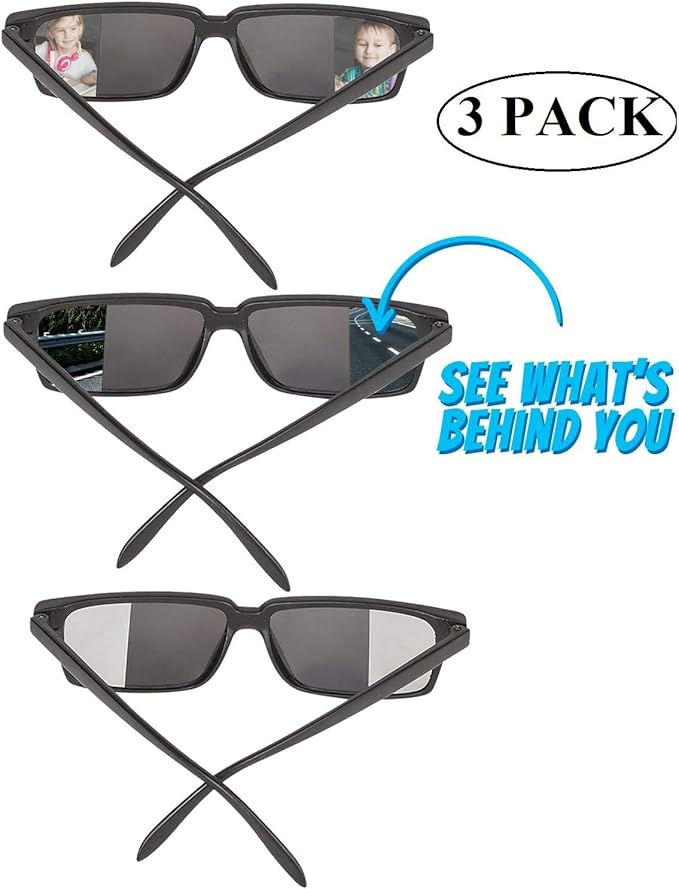 Top Secret Spy Glasses For Kids - Rear View Sunglasses. View Behind You! Detective Gadget. Perfect Party Favors.