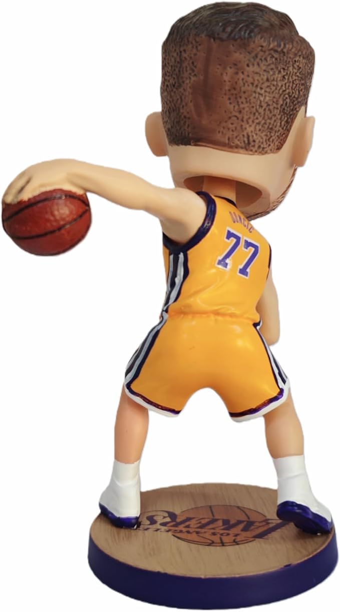 Doncic Bobblehead Basketball Action Figure - 5.3 in Hand-Painted Resin Collectible Doll - Perfect Sports Fan Gift - Doncic in Iconic 77# Jersey