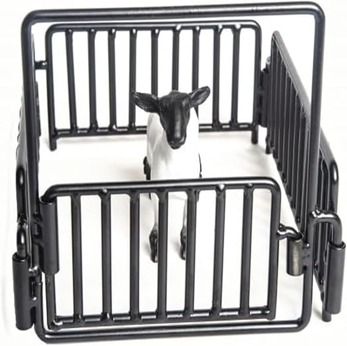 Little Buster Toys Hog, Lamb & Goat Stall | 1:16 Scale All-Metal Livestock Pen Accessory | Realistic Farm & Ranch Display Toy | Holiday Collectible Gift for Livestock Enthusiasts & Farm Toy Collectors