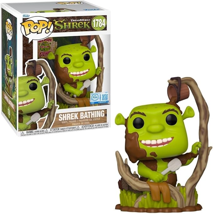 Funko Pop! Movies #1784, Shrek Bathing in Mud, Collectible Vinyl Figure