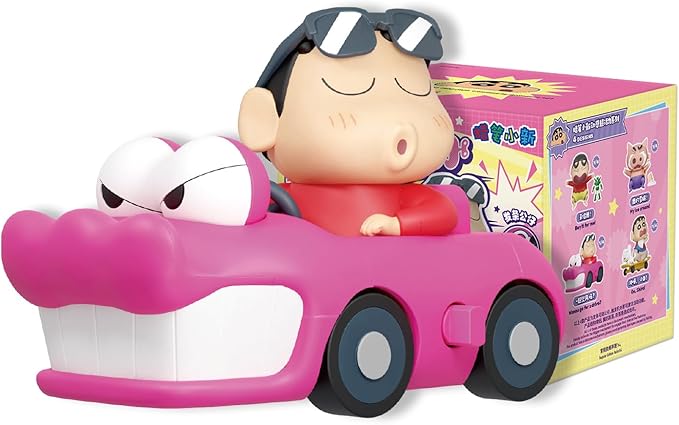 52TOYS Crayon Shinchan Dynamic Shin-Vibes, 1PC Action Figure Collectible Toy Kawaii Creative Gift Room Decor Desktop Decoration, Gift for Birthday Party