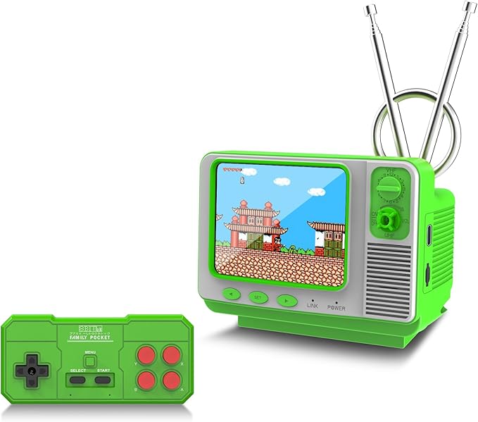 Retro Game Console - JALECO Games + 168 Classic Games, 2.4G Wireless 2-Player, 3.0 Inch IPS Screen, TF Card Expansion, for Kids