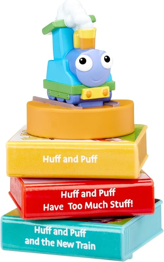 Little Tikes Huff and Puff Collection for Story Dream Machine - 3 Stories & 1 Character, Storytime Books with Audio Play Character, for Boys and Girls Ages 3+