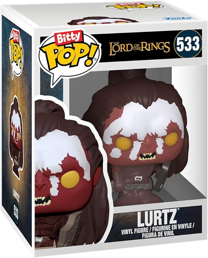 Funko Bitty POP! Lord of The Rings - Witch King, 4-Pack and A Surprise Mystery Mini Figure - 0.9 Inch (2.2 Cm) - Lord of The Rings Collectable - Stackable Display Shelf Included - Gift Idea