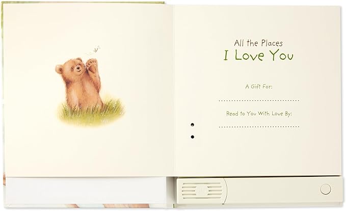 Hallmark Recordable Book with Music for Children (All The Places I Love You) Easter Basket Stuffers