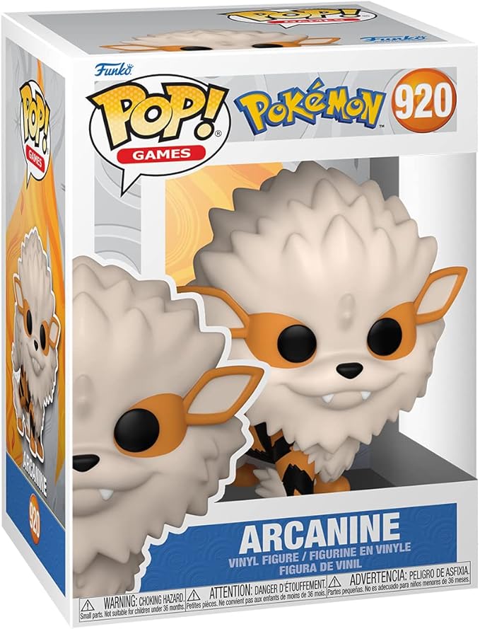 Funko Pop Games: Pokemon - Arcanine - Collectable Vinyl Figure - Gift Idea - Official Merchandise - Toys for Kids & Adults - Video Games Fans - Model Figure for Collectors and Display