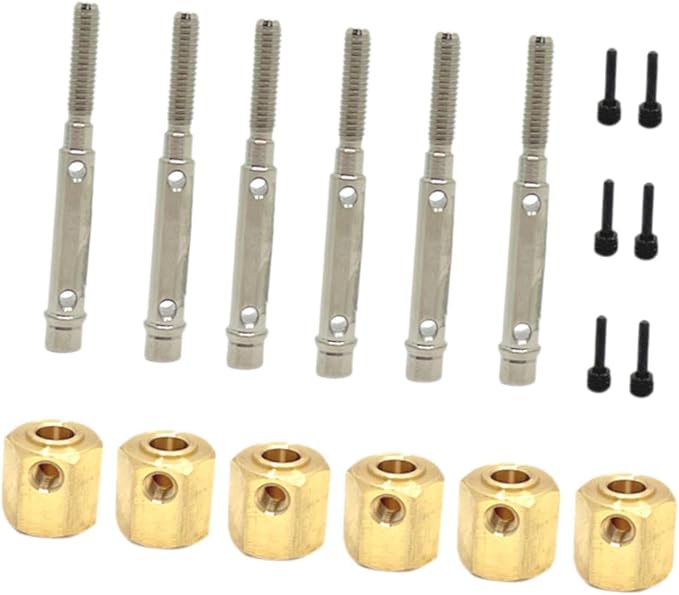 RC Car Wheel Hexes Remote Control Car Widened Combiner Remote Controlled Vehicles Accessories, Replacement Drive Adapter, 6x6 Has Output Shaft