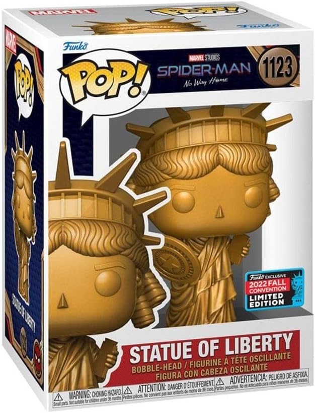 Funko Pop Marvel: Spider-Man No Way Home - Statue of Lady Liberty, Fall Convention - Spider-Man - Amazon Exclusive - Collectable Vinyl Figure - Gift Idea - Official Merchandise - Superheroes Fans
