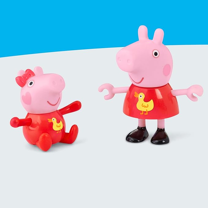 Peppa Pig Peppa and Evie's Park Fun Playset with 2 Figures and 2 Accessories, Preschool Toys for 3 Year Old Girls and Boys and Up