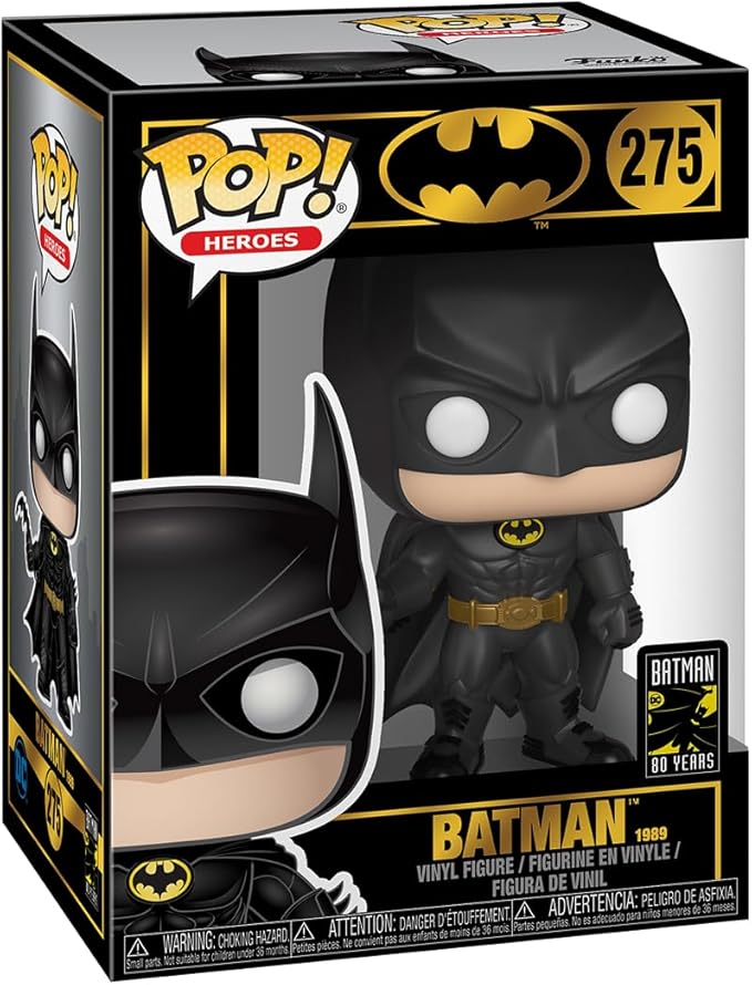 Funko Pop Heroes: Batman 80th - Batman - (1989),Multicolor, Standard - DC Comics - Collectable Vinyl Figure - Gift Idea - Official Merchandise - Toys for Kids & Adults - Superheroes Fans