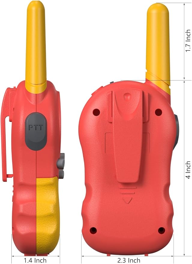 FOREDOM Rechargeable Walkie Talkies for Kids Walkie Talkies Long Range for Boy & Girl Age 3 to 12 Year Old Birthday Toys - 2 Pack