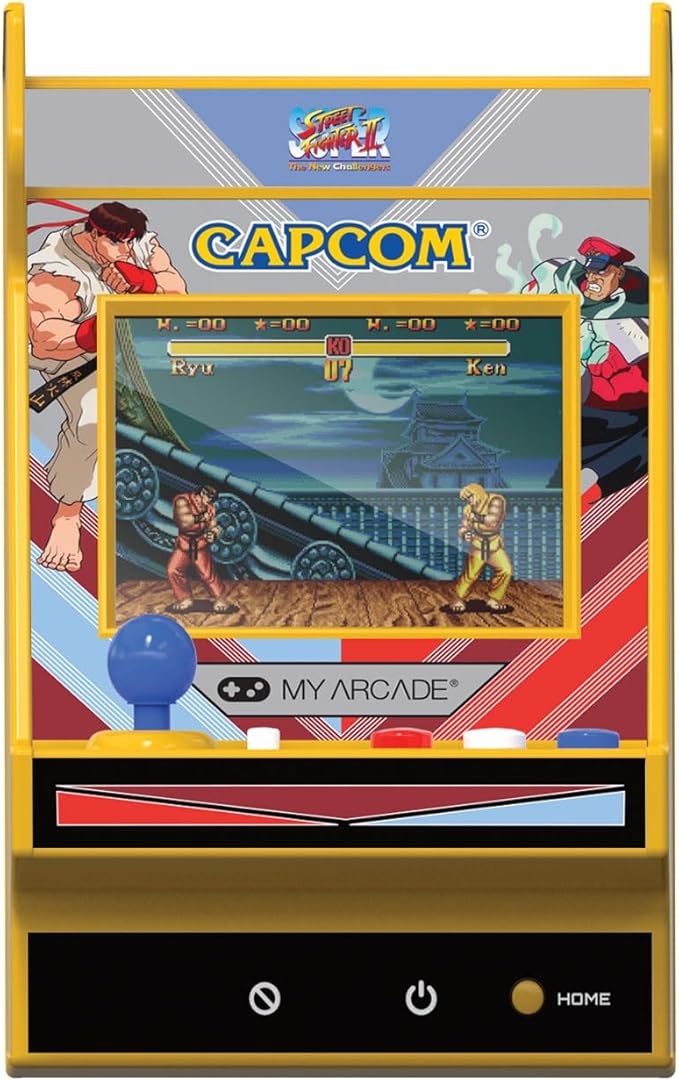 My Arcade Super Street Fighter II Nano Player Pro: 2 Games in 1, 4.8" Video Game Collectible