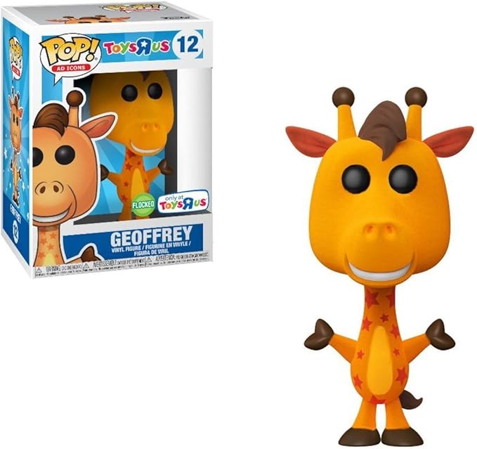 Funko Pop! Ad Icons - Flocked Geoffrey The Giraffe -Toy R Us Exclusive - Ships in .45mm Bubble Wrapped Pop Protector