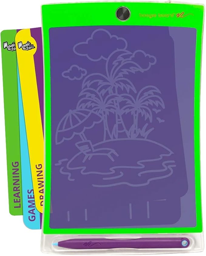 Boogie Board Disney Frozen II Magic Sketch - Paperless Writing Tablet, 4 Stylus, Stencils of Frozen Characters Elsa, Anna, Olaf & More - Authentic