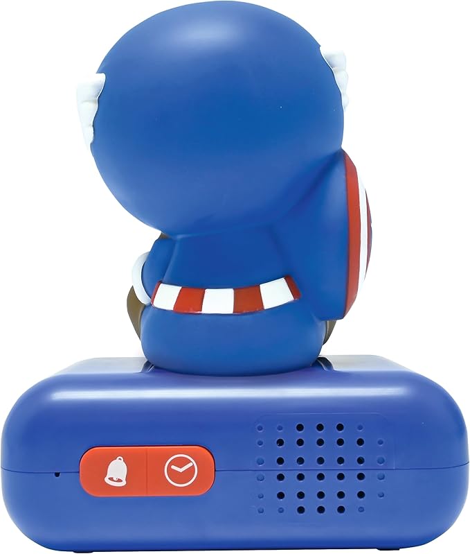 LEXiBOOK, Marvel Avengers, Avengers Nightlight Alarm Clock, Sounds and Melodies, Backlit LCD Screen, Luminous, Snooze, RL800AV1
