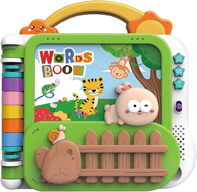 Animal Sound Book | Interactive Toddler Books with Touch Control Sound Pages | Learning Modes & Melodies | Musical Books for Kids | Educational Toys for Boys & Girls (animals, vehicles, fruits, body)