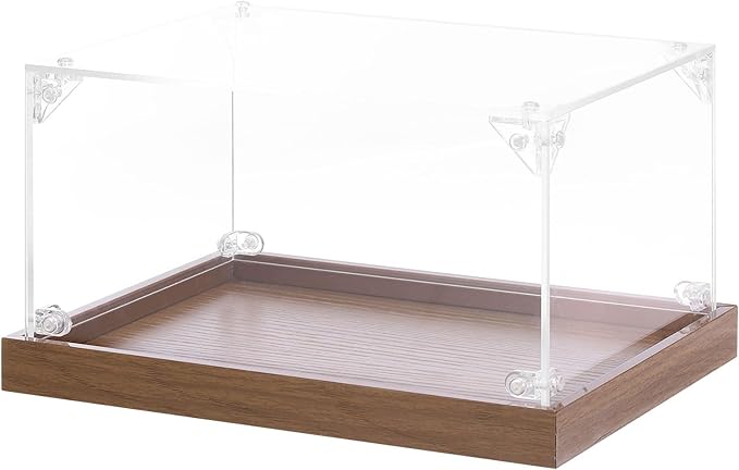 MECCANIXITY Acrylic Display Case, 8"x6"x4" Clear Display Box Assemble Dustproof Storage Organizer Showcase for Collectibles Action Figures
