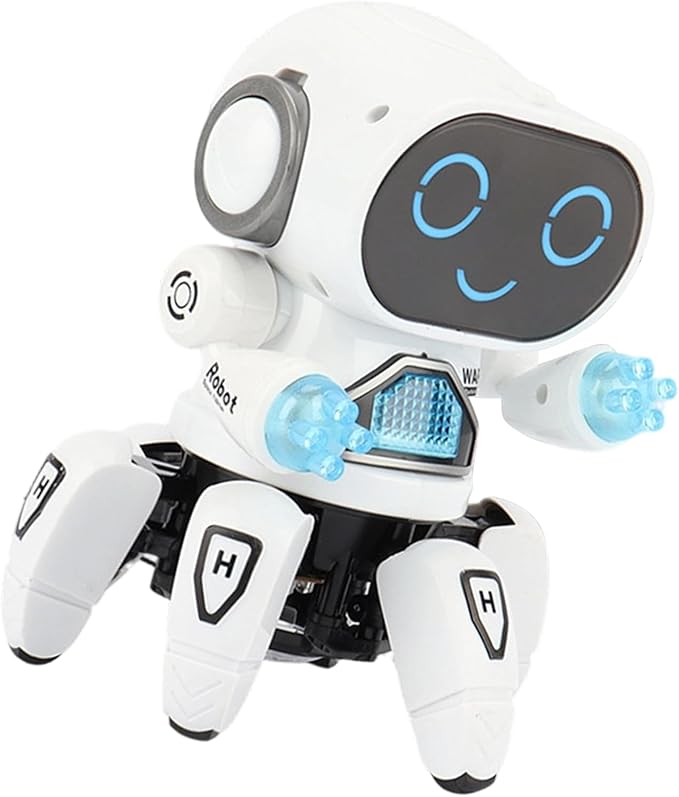 Music Playing Six Claws Robot Designed for Entertainment and Educational Programming Use Robot Toy