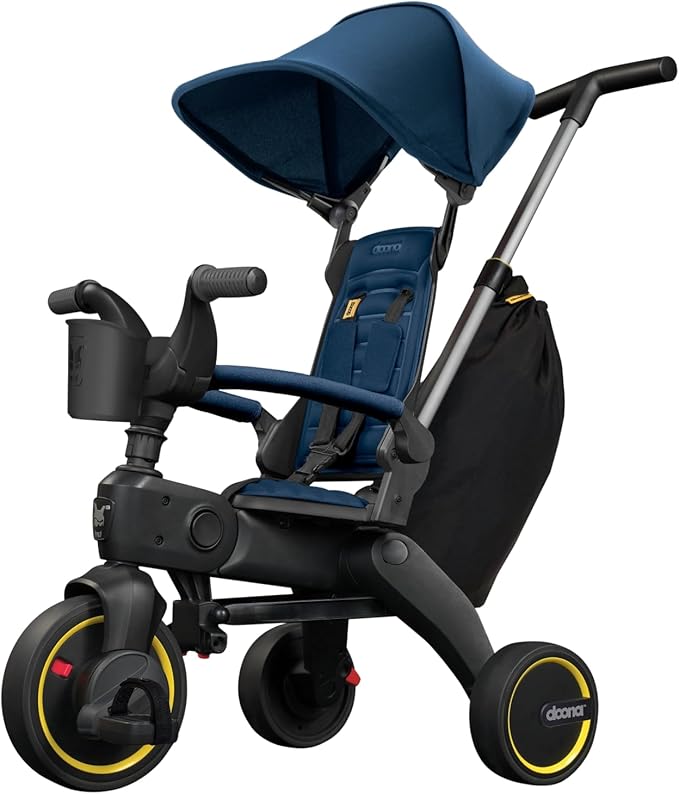 Doona Liki Trike S3, Royal Blue - 5-in-1 Compact, Foldable Tricycle - Suitable for Toddlers 10 to 36 Months