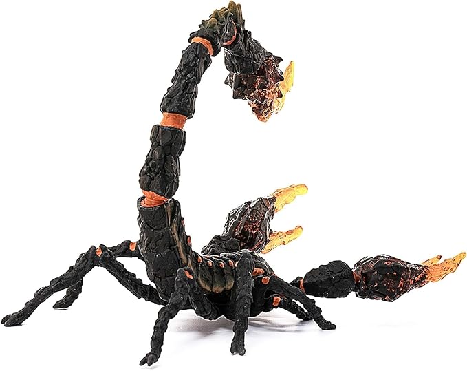 Schleich Eldrador Creatures - 8" Lava Scorpion Action Figure - Movable Scorpion Toy for Boys and Girls - Mythical Creature Figurine - Durable Fantasy Animal Beast Monster Toys for Kids Ages 7+ | 70142