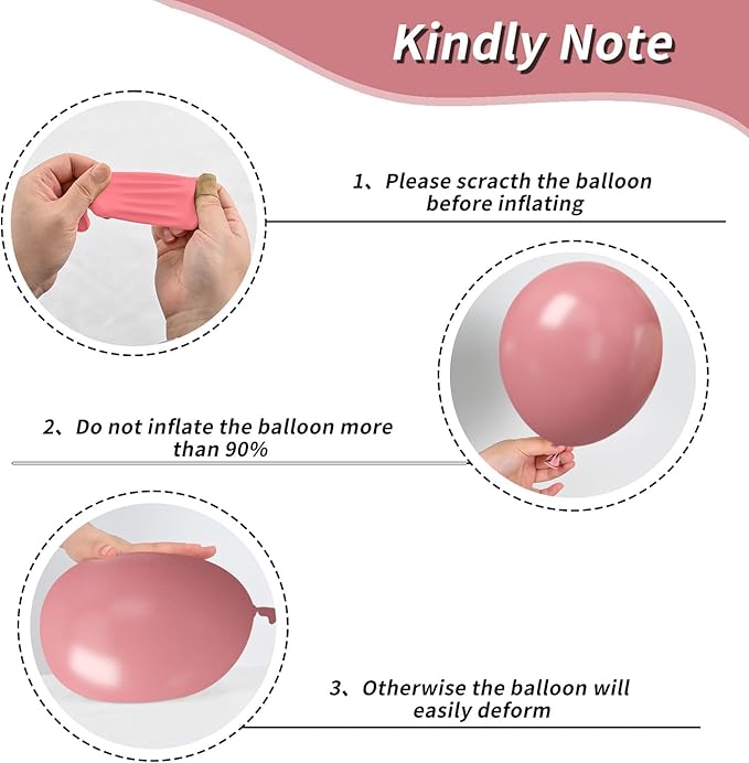 Dusty Pink White Balloons, 50Pcs 12 Inches Pink Sand White Metallic Gold Birthday Balloons for Girls Birthday Party Wedding Anniversary Bridal Engagement Baby Shower Decorations