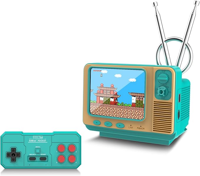 Retro Game Console - JALECO + 168 Classic Games, 2.4G Wireless 2-Player, 3.0 Inch IPS Screen, TF Card Expansion, Great for Kids