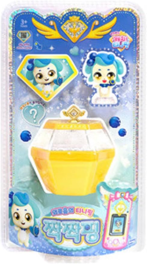 Catch Teenieping Cute Figure Cube with Accessories and Stickers – Transformable Collectible Toy with QR Medal and Display Stand (Buddyping 짝짝핑)