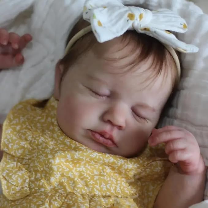 Anano Full Silicone Reborn Baby Doll Girl 20 in Realistic Baby Dolls Silicone Full Body Lifelike Newborn Babies Reborn Toddler Dolls Soft Real Life Like Babys Doll Washable