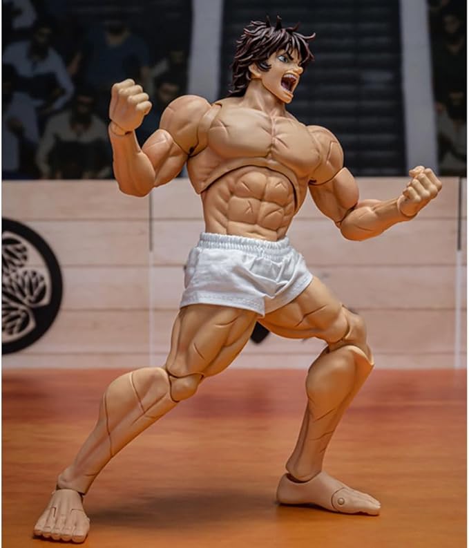 Yujiro Hanma Figure Articulated Figures Anime Character Model 7.09" Movable Anime Figurine Hanma Action Figure Collectibles Gift for Fans