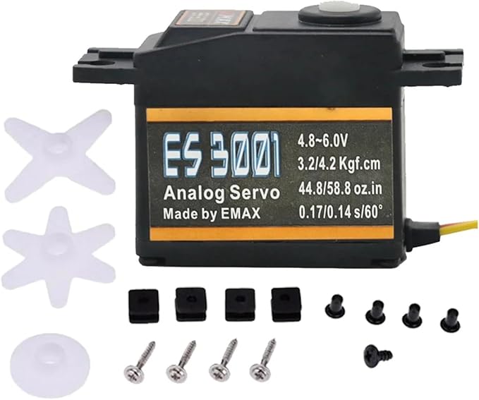ES3001/ES3003/ES3004/ES3005 4.8-6.0V High Torque Metal Gear Analog Servo(ES3001)